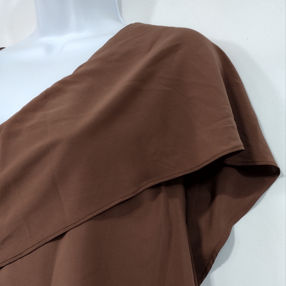 NWT LanTing Bride Wide Leg Wrap Jumpsuit Women's S Brown Retro 90s Y2K Weddings - Picture 4 of 14